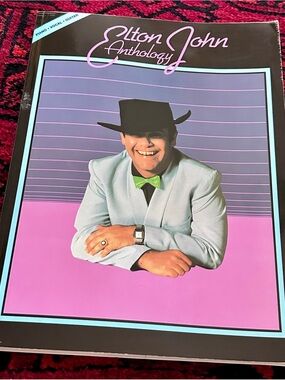 Elton John Anthology Piano Vocal Guitar Songbook - Pastel Cover Sheet Music Book